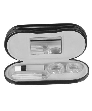 Gatuida Outdoor Glasses 1 Set Double Layer Glasses Case Hard Shell Sunglasses Pu Travel Case