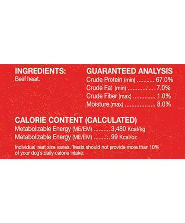 Stella & Chewy's Beef Heart Freeze-Dried Raw Treats 3oz - Single Ingredient, Pack of 1 - Buy Online on GoSupps.com