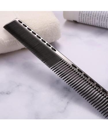 Nicoone Professional Aviation Aluminum Hair Cutting Comb - Black | Salon Barber Master Comb for Hair Styling - 8.4x1in - Buy Online on GoSupps.com