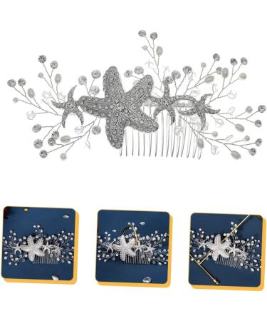 FOYTOKI Starfish Hair Comb Hair Comb Hair Comb Accessory Bridal Hair Comb Hair Side Combs Bridal Headpieces for Wedding Decorative Hair Combs Wedding Hair Accessories for Brides - Buy Online on GoSupps.com