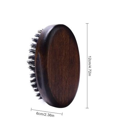 Bestalice Wild Boar Bristle Beard Brush Set - 2 Pieces Black Wooden Handle for Fur Care & Softening Face Hair Classic Walnut Style - Buy Online on GoSupps.com
