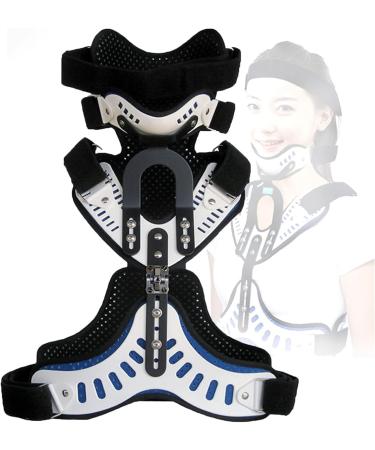 Prujoy neck breast-helo orthosis adjustable neck breast orthosis head-neck-breast orthosis to support the postoperative neck fixation in rehabilitation