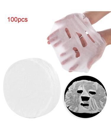 100Pcs Compressed Face Masks - Nonwoven Fiber DIY Skin Care Natural Cotton Wrapped Masks for International Shipping - Buy Online on GoSupps.com