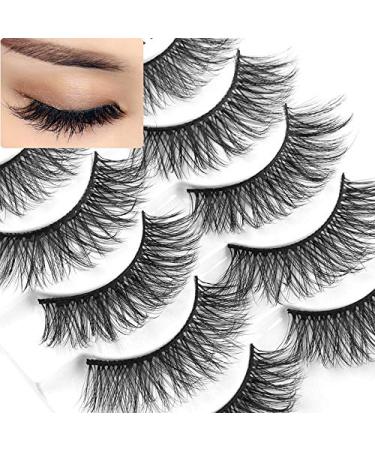 Icycheer 3D Mixed Artificial Hair False Eyelashes | Thick Cross Long Wispy Fluffy Makeup Tools - 5 Pairs (3D53) - International Shipping Available - Buy Online on GoSupps.com