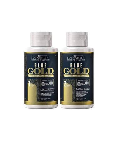 blue gold Salvatore Tannin Smoothing Kit Enriched with Vertclair Vegetable Tannins Pack of 2 x 100 ml