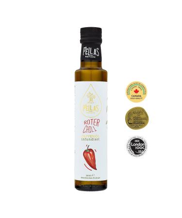Pellas Nature Extra Virgin Olive Oil with Chilli - Cold-Pressed Award-Winning Kosher 250ml - Pure & Additive-Free from Greece - Buy Online on GoSupps.com