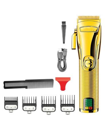 Pro Hair Clipper Professional LED for Men Rechargeable Adjustable Hair Clipper Hair Trimmer Finishing Electric Haircut with 2500mah Battery