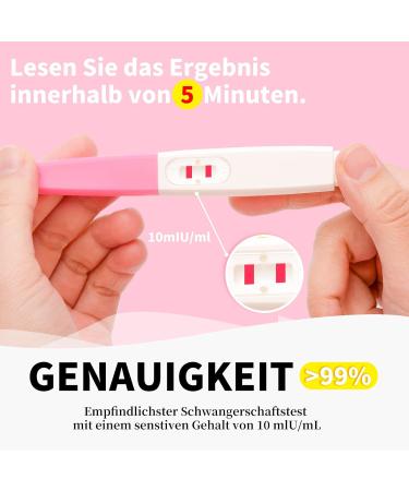 Early Pregnancy Test - 6 Pack HCG Sensitivity 10 MIU | Quick 3-Minute Results | Individually Sealed - Buy Online on GoSupps.com