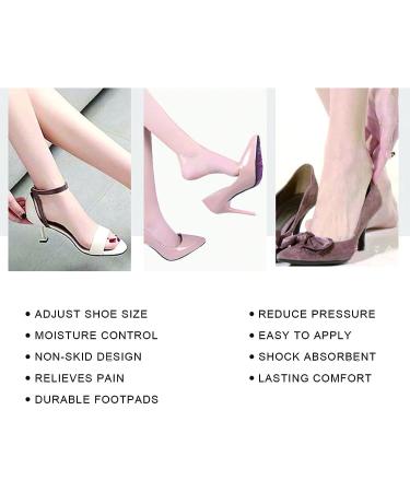 BeeSpring Metatarsal Forefoot Pads (2 Pairs) for Heels - Non-Slip Shoe Inserts for Pain Relief & Comfort - Beige & Black - Buy Online on GoSupps.com