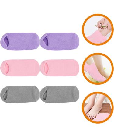 DOITOOL 9 Pairs Foot Gel Socks Non Lotion Socks Cosmetic Moisturizing Socks Beauty Salon Gel Socks Moisturizing Socks Overnight Moisture Enhancing Socks Spa Miss Vegetable Gel Hydrating - Buy Online on GoSupps.com