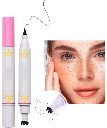  Bexdug Waterproof Freckles - Dot Makeup Pen 2-in-1 Waterproof Faux Freckles & Eyeliner Long-Lasting Natural Look for Women and Girls Skin Beauty - Buy Online on GoSupps.com