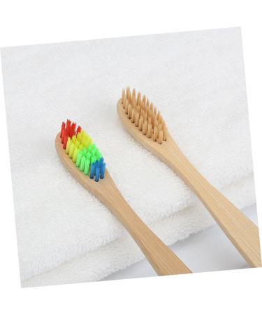 Soft Bristle Toothbrush Set - 6 Pack Wooden Travel Toothbrushes | Eco-Friendly & Gentle Cleaning - Buy Online on GoSupps.com