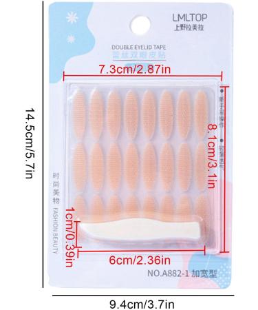 Double Eyelid Tape | Invisible Waterproof Double Eyelid Tape Double Eyelid Stickers for Hooded Droopy Uneven Monoeyelids Instant Eyelid Lift Frifer Widened - Buy Online on GoSupps.com