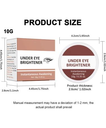 Eye Concealer Correcting Eye Brightener Correcteur De Couleur Pour Yeux Pouvoir Couvrant Moyen claircissant Et Hydratant Multicolore 1 unit (Lot de 1) - Buy Online on GoSupps.com