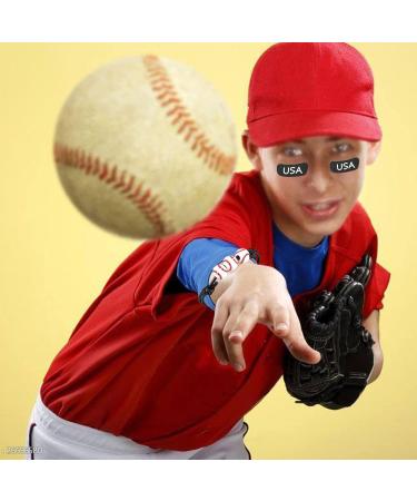 Sazoemao 200 Pairs Kids Sports Eye Black Stickers - Breathable Eye Strips for Baseball, Football, Softball, Lacrosse Fans, with White Pencil - Buy Online on GoSupps.com
