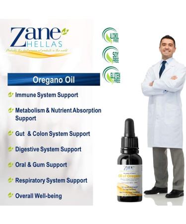 Zane Hellas 190mg Oregano Oil with 164mg Carvacrol - 100% Greek Undiluted Oil of Oregano - High Carvacrol Content - 0.5 fl. oz. (15ml) - Buy Online on GoSupps.com