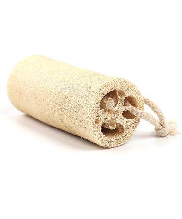 Natural Loofah Body Scrubber for Radiant Skin Care - Eco-Friendly Exfoliating Sponge - Khaki - Buy Online on GoSupps.com