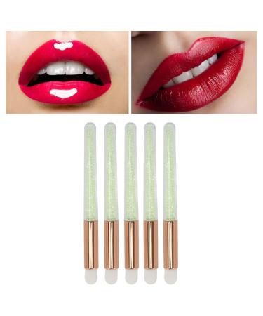 Buy 5pcs Lip Blending Brush Set - Soft Hair Rhinestones Handle Makeup Applicator for Perfect Lip Smudge | International Shipping Available - Buy Online on GoSupps.com
