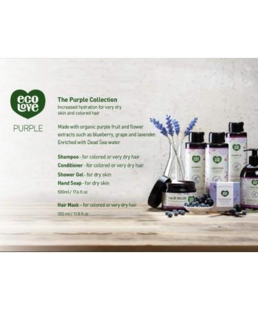 ecoLove Natural Shampoo for Dry & Color-Treated Hair | Organic Lavender, Vegan, SLS & Paraben-Free - 17.6 oz - Buy Online on GoSupps.com