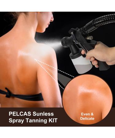 PELCAS Professional Sunless Black Tanning Gun | Mobile HVLP Spray Tan Machine Kit | Upgraded Airbrush Tan System - Buy Online on GoSupps.com