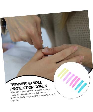 minkissy 4 Pairs Cuticle Nipper Handle Sleeve Scissors Cat Nail Caps Nail Caps for Cats Nail Scissors Embroidery Scissors Cuticle Handle Sleeve Silica Gel Nail Clippers Pouch - Buy Online on GoSupps.com
