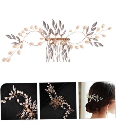 Beavorty Piece pearl hair comb tiara hair accessories bridal hair comb pearl hair pin bridal accessories bridal hair clip prom hair clips pearl hair clips lip gloss pearl bride wedding - Buy Online on GoSupps.com