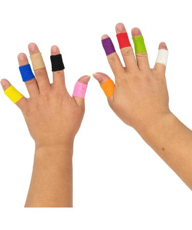 12 Roll Self-Adhesive Finger Plaster Bandage 2.5cm x 4.5m - Elastic Adhesive Tape for Dogs Horses & Animals (Black) - Buy Online on GoSupps.com