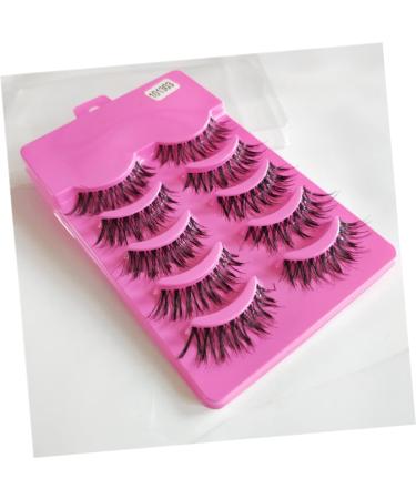 minkissy Fake Lashes 5 Pairs False Eyelash Fake Eyelash Thick Eyelashes Natural False Lashes Lashes Dense Eyelash Training Lashes Natural Eyelashes Cross Eyelashes Make up Extend 3D - Buy Online on GoSupps.com