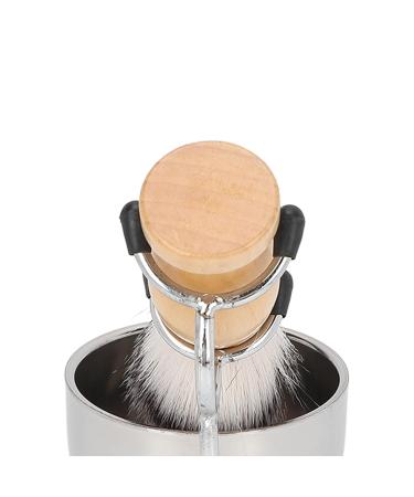 3-in-1 Men's Shaving Set - Razi Brush Synthetic Hair Stainless Steel Bowl & Holder - Perfect Gift for Home Salon - Buy Online on GoSupps.com