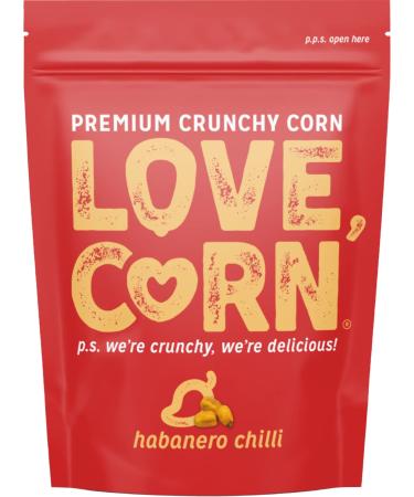 LOVE CORN ROASTED CORN SNACK - HABANERO CHILLI 45G - 10 PACK