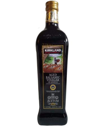 Kirkland Signature Aged Balsamic Vinegar, 1-liter (33.8 Fl Oz.) (1 Bottle)