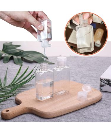 40 Pack 2 Oz Refillable Hand Sanitizer Bottles with Flip Cap - Clear Portable Containers for Shampoo, Soap, Toner & Lotion - Buy Online on GoSupps.com