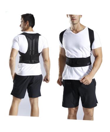 KALLORY Lumbar Support Belt for Women & Men - Posture Brace for Back Pain Relief - Adjustable Black Supportive Tape - Buy Online on GoSupps.com