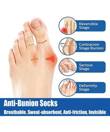 LIHWKD Anti-Bunions Health Sock 2023 - Bunion Corrector for Women and Men - Breathable Split Toe Five-Finger Socks - C+ 5 pairs - Buy Online on GoSupps.com