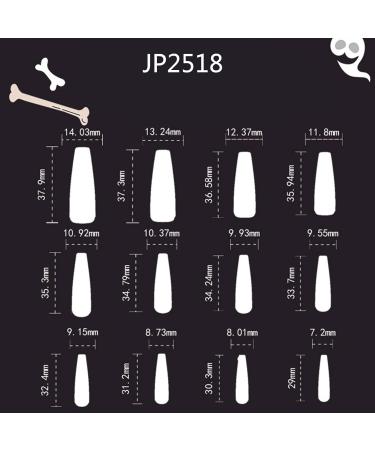 FEIlei Halloween Press on Nails Coffin False Nails with Designs for Nail Salon Home - Buy Online on GoSupps.com