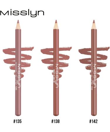  Misslyn Misslyn Long Lasting Fleshy Lip Liner Precision Lip Liner for Light Shade Makeup 3 Pack - Buy Online on GoSupps.com