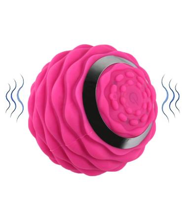 Mjlomj vibrating massage ball deep fabric trigger-point massage ball electrical massage ball vibrating fascia ball for myofascial relaxation for back arm leg buttock muscles 10*12.5cm