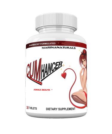 MARINANATURALS CUMHANCER Cum Volumizer for Females. Energy Lubrication Ejaculation and Squirt Volume Increase. 30 Pills