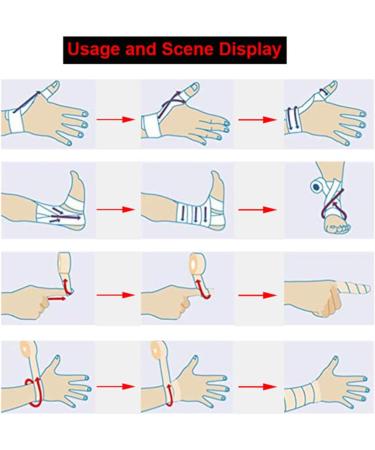Yeory Tape Alleray 5pcs Cohesive Self-Adhesive Bandages - Waterproof Finger Patches & Wound Dressing - 4.5m x 5cm - Black | International Shipping - Buy Online on GoSupps.com