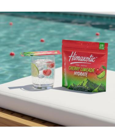 Himaxotic Cherry Limeade Hydrate Electrolyte Drink Mix 16 Single-Serve Sticks - Buy Online on GoSupps.com