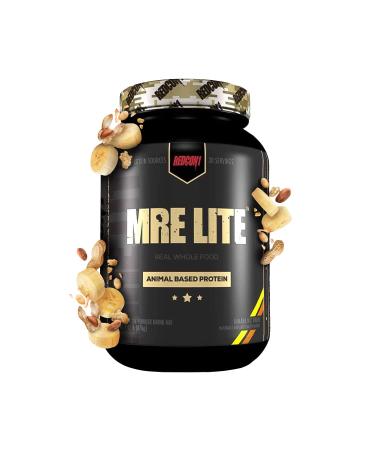 REDCON1 MRE Lite Whole Food Protein Powder  Banana Nut Bread - Low Carb & Whey Free Meal Replacement with Animal Protein Blends - Easy to Digest Supplement Made with MCT Oils (1.92 lbs)