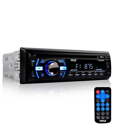 Pyle Boat Bluetooth Marine Stereo Receiver - Marine Head Unit Din Single Stereo Speaker Receiver - Wireless Music Streaming, Hands-Free Calling, CD Player/MP3/USB/AUX/ AM FM Radio -PLCD43BTM (Black)