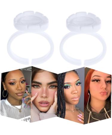 Mobestech Lot De 100 Coupes Cils Blancs En Plastique Solide Anneaux Porte-cils De Fleur Outil Professionnel Pour Extensions De Cils En Salon Et Maquillage - Buy Online on GoSupps.com
