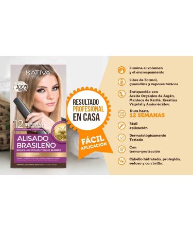 Kativa Brazilian Straightening Blonde 309 g | Smooth Frizz-Free Hair | International Shipping Available - Buy Online on GoSupps.com