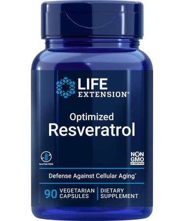 Life Extension Optimized Resveratrol 90 Vegetarian Capsules 90 Count (Pack of 1)