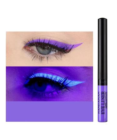 Liquid Colored Eyeliner Pencils Fluorescent Eye Liner Neon Eyeliner Waterproof Halloween Eyeliner Rainbow Eyeliner Matte Colored Eye Liner Multichrome Liquid Eyeliner Quick Dry Eyeliners (Colo