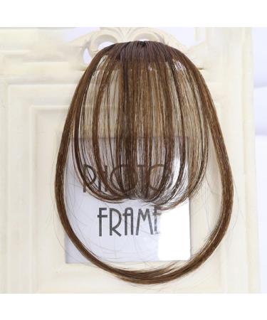 rongweiwang Endless Style Options With These Clip In Hair Extensions Creating 3D Clip In Bangs Tape In Hair Extensions Human Hair brownish black - Buy Online on GoSupps.com