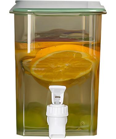 Beverage Dispenser with Spigot - 2 in 1 Drink Dispensers for Parties Cold Kettle with Faucet in Refrigerator Leak-Proof Water Container for Iced Tea Juice Cola Lemonade 3.6L Shuying Green - Buy Online on GoSupps.com