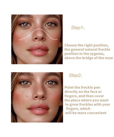 Bericher Natural Fake Freckles Makeup Pen - Dark Brown, Long-Lasting & Waterproof Freckles Tool for Sunkissed Look | 1 Count - Buy Online on GoSupps.com