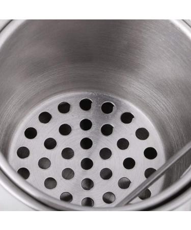 Stainless Steel Double Dipper Brush Washer with Lid - Ideal for Cleaning Paint Brushes - Buy Online on GoSupps.com